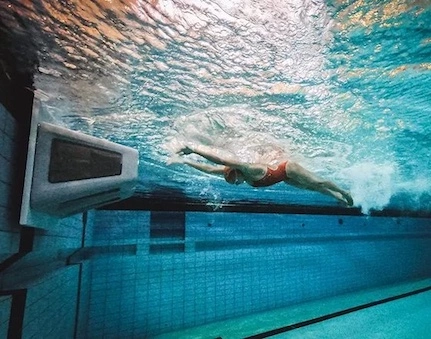 Counter current/Swim Jet swimming system for small pools