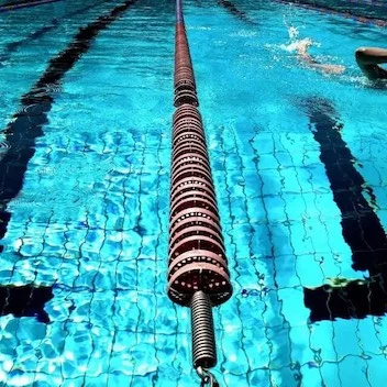 UV disinfection system for public swimming pools