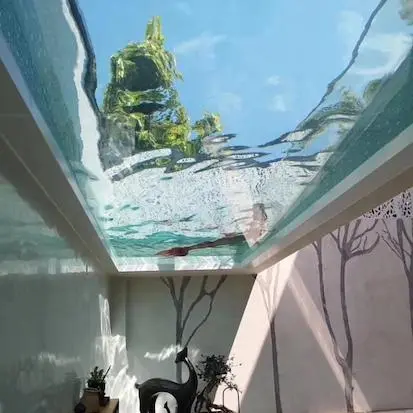 Acrylic panel used in swimming pool floor and ceiling